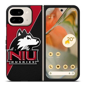 NIU NORTH ILLINOIS HUSKIES CARBON LOGO Google Pixel 9 Pro Fold Case Cover NIU NORTH ILLINOIS HUSKIES CARBON LOGO Google Pixel 9 Pro Fold Case Cover