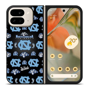NORTH CAROLINA TAR HEELS LOGO PATTERN Google Pixel 9 Pro Fold Case Cover NORTH CAROLINA TAR HEELS LOGO PATTERN Google Pixel 9 Pro Fold Case Cover