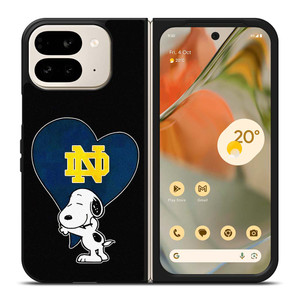 NOTRE DAME FIGHTING IRISH SNOOPY Google Pixel 9 Pro Fold Case Cover NOTRE DAME FIGHTING IRISH SNOOPY Google Pixel 9 Pro Fold Case Cover
