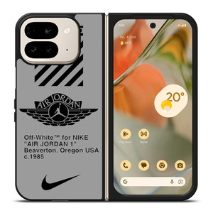 OFF WHITE NIKE AIR JORDAN COLLAGE Google Pixel 9 Pro Fold Case Cover