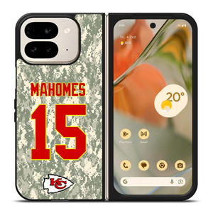PATRICK MAHOMES KANSAS CITY CHIEFS CAMO KIT Google Pixel 9 Pro Fold Case Cover PATRICK MAHOMES KANSAS CITY CHIEFS CAMO KIT Google Pixel 9 Pro Fold Case Cover