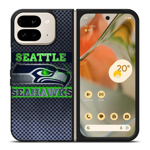 SEATTLE SEAHAWKS FOOTBALL METAL LOGO Google Pixel 9 Pro Fold Case Cover SEATTLE SEAHAWKS FOOTBALL METAL LOGO Google Pixel 9 Pro Fold Case Cover