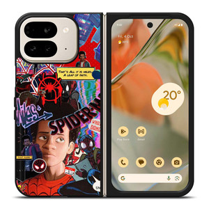 SPIDERMAN MILES MORALES COLLAGE Google Pixel 9 Pro Fold Case Cover SPIDERMAN MILES MORALES COLLAGE Google Pixel 9 Pro Fold Case Cover