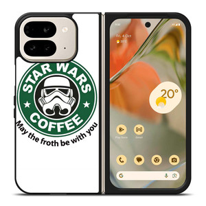 STARBUCKS COFFEE STAR WARS MAY THE FROTH BE WITH YOU Google Pixel 9 Pro Fold Case Cover
