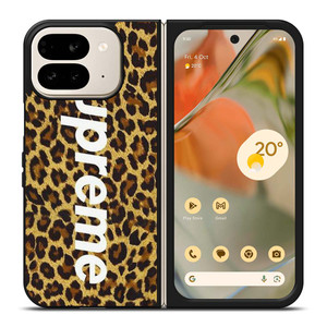 SUPREME LEOPARD SKIN Google Pixel 9 Pro Fold Case Cover