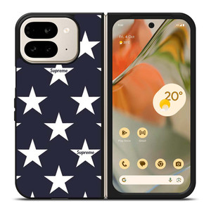 SUPREME STARS PATTERN Google Pixel 9 Pro Fold Case Cover SUPREME STARS PATTERN Google Pixel 9 Pro Fold Case Cover