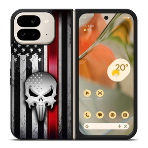 THE PUNISHER AMERICAN FLAG METAL Google Pixel 9 Pro Fold Case Cover
