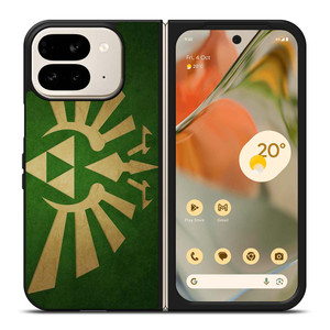 TRIFORCE LEGEND OF ZELDA GREEN LOGO Google Pixel 9 Pro Fold Case Cover TRIFORCE LEGEND OF ZELDA GREEN LOGO Google Pixel 9 Pro Fold Case Cover