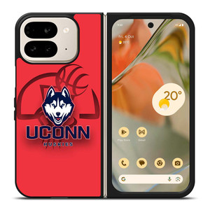 UCONN HUSKIES BASKETBALL LOGO Google Pixel 9 Pro Fold Case Cover UCONN HUSKIES BASKETBALL LOGO Google Pixel 9 Pro Fold Case Cover