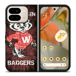 WISCONSIN BADGERS RUSTY SYMBOL Google Pixel 9 Pro Fold Case Cover