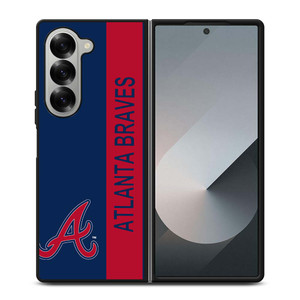 ATLANTA BRAVES BASEBALL STRIPE SYMBOL Samsung Galaxy Z Fold 6 Case Cover