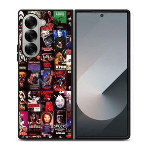HORROR MOVIES POSTERS COLLAGE Samsung Galaxy Z Fold 6 Case Cover HORROR MOVIES POSTERS COLLAGE Samsung Galaxy Z Fold 6 Case Cover
