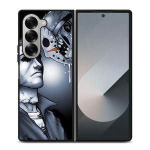 JASON VOORHEES VS MICHAEL MYER HALLOWEEN 2 Samsung Galaxy Z Fold 6 Case Cover JASON VOORHEES VS MICHAEL MYER HALLOWEEN 2 Samsung Galaxy Z Fold 6 Case Cover