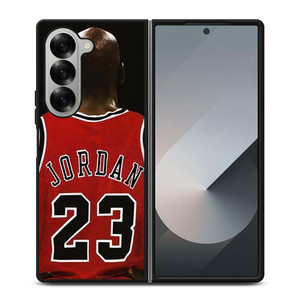 MICHAEL JORDAN CHICAGO BULLS BASKETBALL LEGEND Samsung Galaxy Z Fold 6 Case Cover
