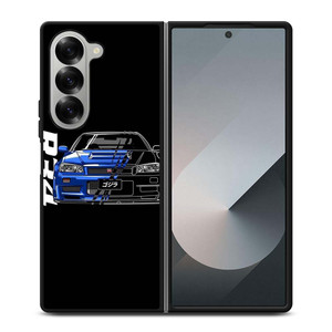 NISSAN GTR R34 ILLUSTRATION Samsung Galaxy Z Fold 6 Case Cover