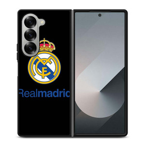 REAL MADRID FOOTBALL BLACK LOGO Samsung Galaxy Z Fold 6 Case Cover