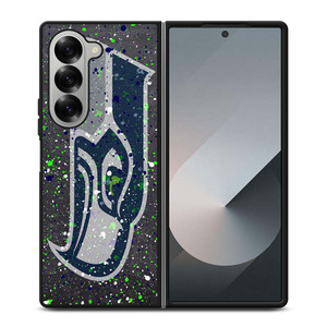 SEATTLE SEAHAWKS SPLASHED LOGO Samsung Galaxy Z Fold 6 Case Cover