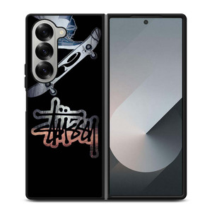 STUSSY SKATEBOARD LOGO Samsung Galaxy Z Fold 6 Case Cover