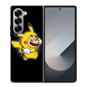 SUPER MARIO BROS X PIKACHU POKEMON Samsung Galaxy Z Fold 6 Case Cover