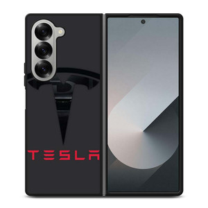 TESLA SILHOUETTE LOGO Samsung Galaxy Z Fold 6 Case Cover