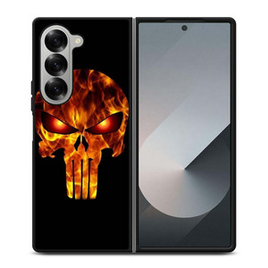 THE PUNISHER BURNED ICON Samsung Galaxy Z Fold 6 Case Cover