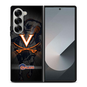 VIRGINIA CAVALIERS METAL ICON Samsung Galaxy Z Fold 6 Case Cover