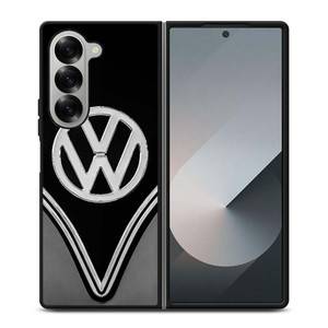 VW VOLKSWAGEN BLACK CHROME EMBLEM Samsung Galaxy Z Fold 6 Case Cover