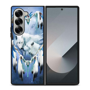 WHITE WOLF DREAMCATCHER Samsung Galaxy Z Fold 6 Case Cover