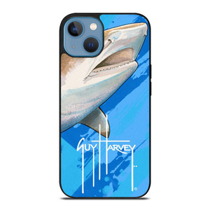 GUY HARVEY SHARK FISHING iPhone 13 Case Cover GUY HARVEY SHARK FISHING iPhone 13 Case Cover