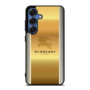BURBERRY LONDON GOLD LOGO Samsung Galaxy S25 Case Cover