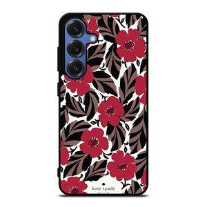KATE SPADE NEW YORK FLORAL RED Samsung Galaxy S25 Case Cover KATE SPADE NEW YORK FLORAL RED Samsung Galaxy S25 Case Cover