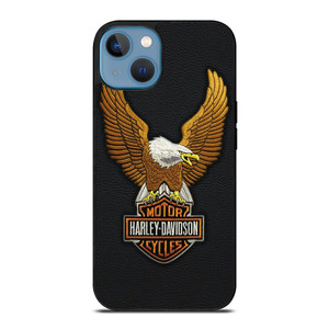 HARLEY DAVIDSON MOTORCYCLES LEATHER EMBOSS iPhone 13 Case Cover
