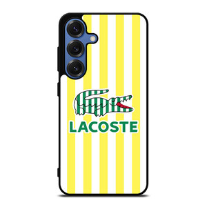 LACOSTE YELLOW STRIPE Samsung Galaxy S25 Case Cover