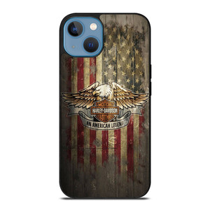 HARLEY DAVIDSON MOTORCYCLES USA WOOD LOGO iPhone 13 Case Cover