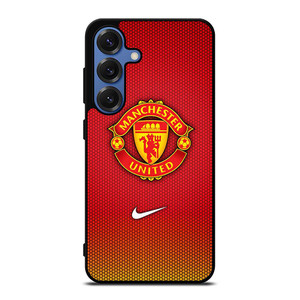MANCHESTER UNITED NIKE RED CARBON Samsung Galaxy S25 Case Cover MANCHESTER UNITED NIKE RED CARBON Samsung Galaxy S25 Case Cover
