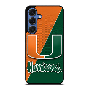 MIAMI HURRICANES LOGO CARBON Samsung Galaxy S25 Case Cover