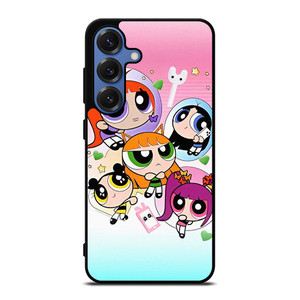 NEW JEANS KPOP X POWERPUFF GIRLS CARTOON Samsung Galaxy S25 Case Cover
