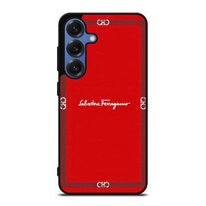 SALVATORE FERRAGAMO RED Samsung Galaxy S25 Case Cover