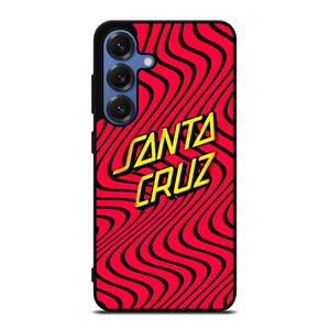 SANTA CRUZ SKATEBOARD WAVY RED Samsung Galaxy S25 Case Cover