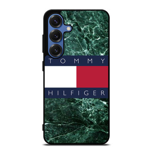 TOMMY HILFIGER GREEN MARBLE Samsung Galaxy S25 Case Cover