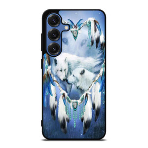 WHITE WOLF DREAMCATCHER Samsung Galaxy S25 Case Cover