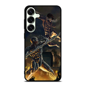 ATTACK ON TITAN VS WARHAMMER TITAN Samsung Galaxy S25 Plus Case Cover ATTACK ON TITAN VS WARHAMMER TITAN Samsung Galaxy S25 Plus Case Cover