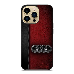 AUDI LOGO LEATHER iPhone 14 Pro Max Case Cover AUDI LOGO LEATHER iPhone 14 Pro Max Case Cover