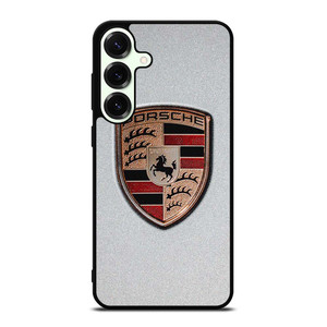 PORSCHE SILVER METAL EMBLEM Samsung Galaxy S25 Plus Case Cover