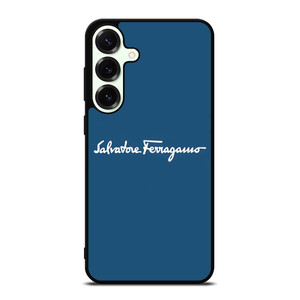 SALVATORE FERRAGAMO BLUE LOGO Samsung Galaxy S25 Plus Case Cover