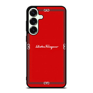 SALVATORE FERRAGAMO RED Samsung Galaxy S25 Plus Case Cover