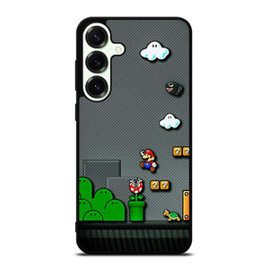 SUPER MARIO BROS CARBON GAMES Samsung Galaxy S25 Plus Case Cover