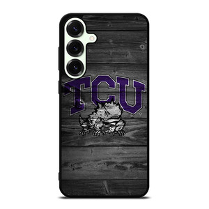 TCU HORNED FROGS FOOTBALL WOOD LOGO Samsung Galaxy S25 Plus Case Cover