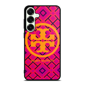 TORY BURCH PINK LOGO Samsung Galaxy S25 Plus Case Cover TORY BURCH PINK LOGO Samsung Galaxy S25 Plus Case Cover
