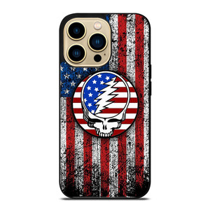 GRATEFUL DEAD USA FLAG iPhone 14 Pro Max Case Cover GRATEFUL DEAD USA FLAG iPhone 14 Pro Max Case Cover